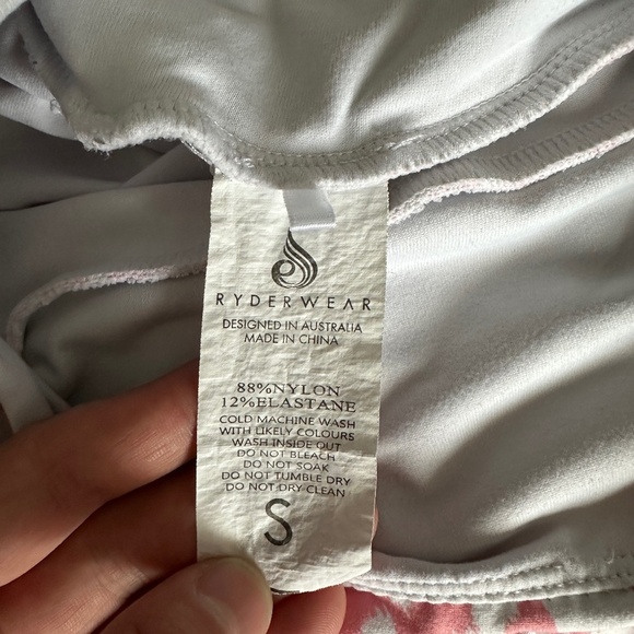 *RYDERWEAR* Pink x White Leopard Print Leggings Size Small - Picture 8 of 9